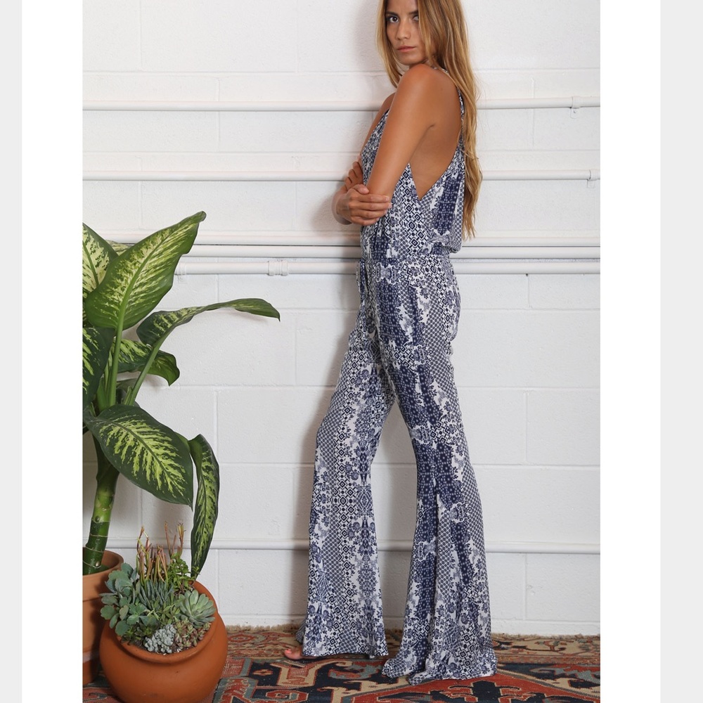 Flynn Skye Not Just a Flare Jumpsuit in Dreamy Day